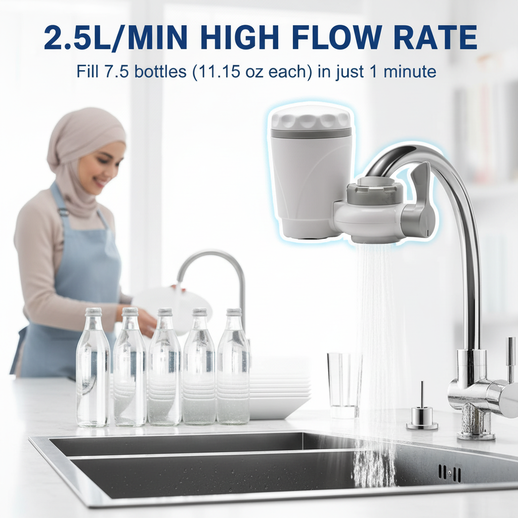 Faucet Water Filter with Activated Carbon