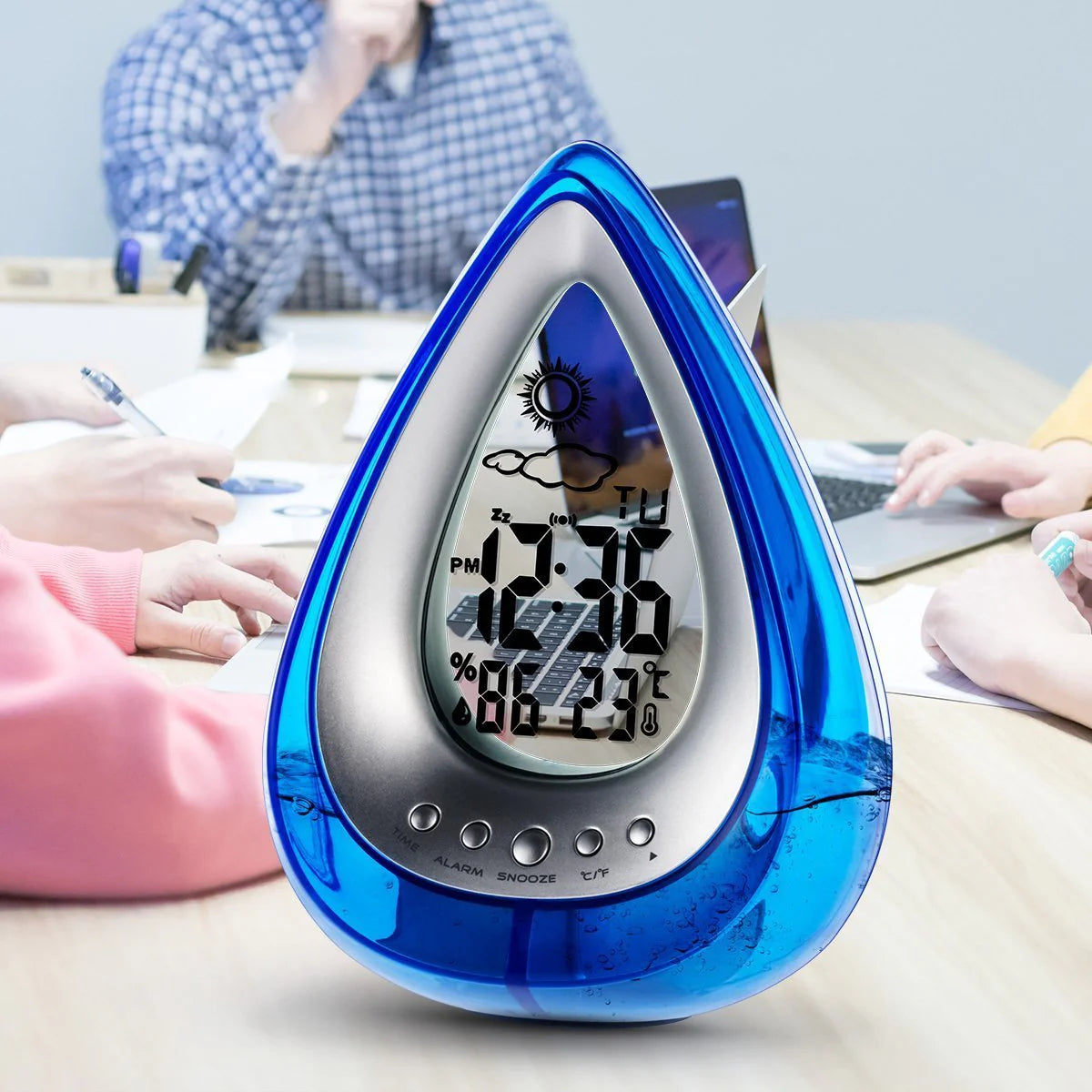 Drop Shaped Digital Alarm Clock