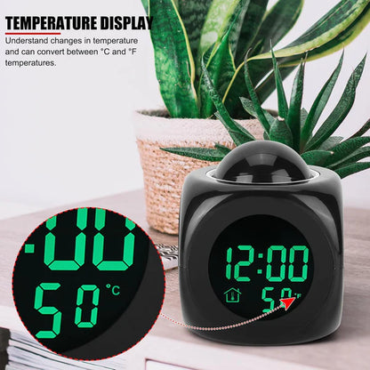 LCD Projection Alarm Clock
